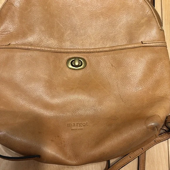 Margot Tan Leather Women's Backpack. - Picture 3 of 12